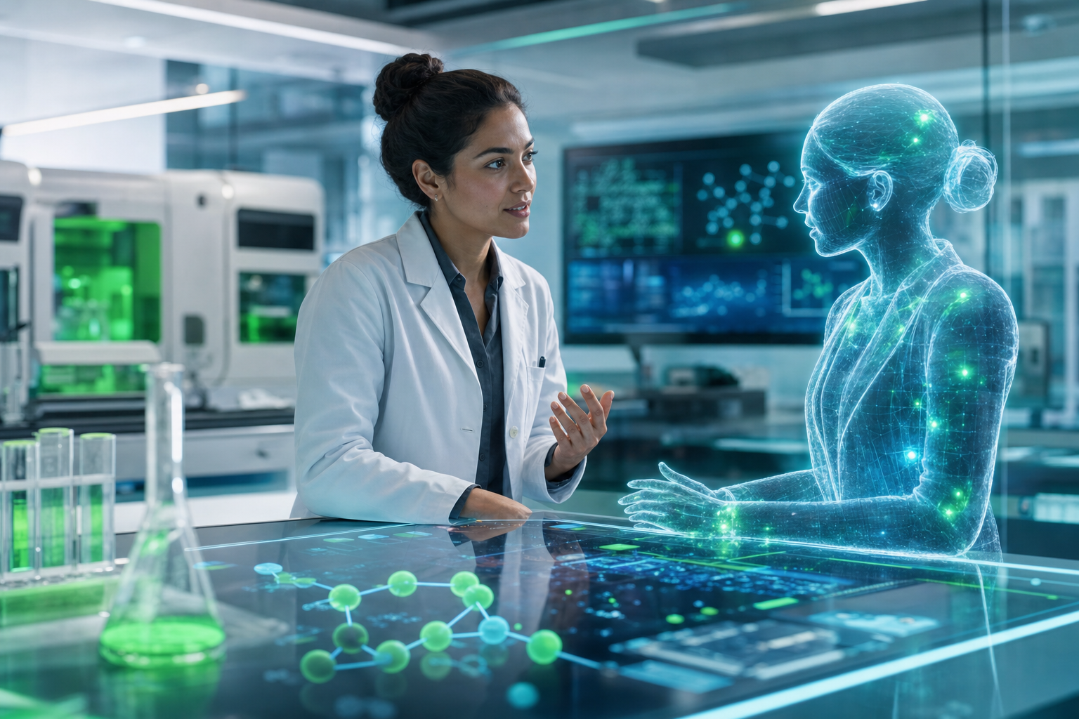 RD Scientist Chatting with AI Agent