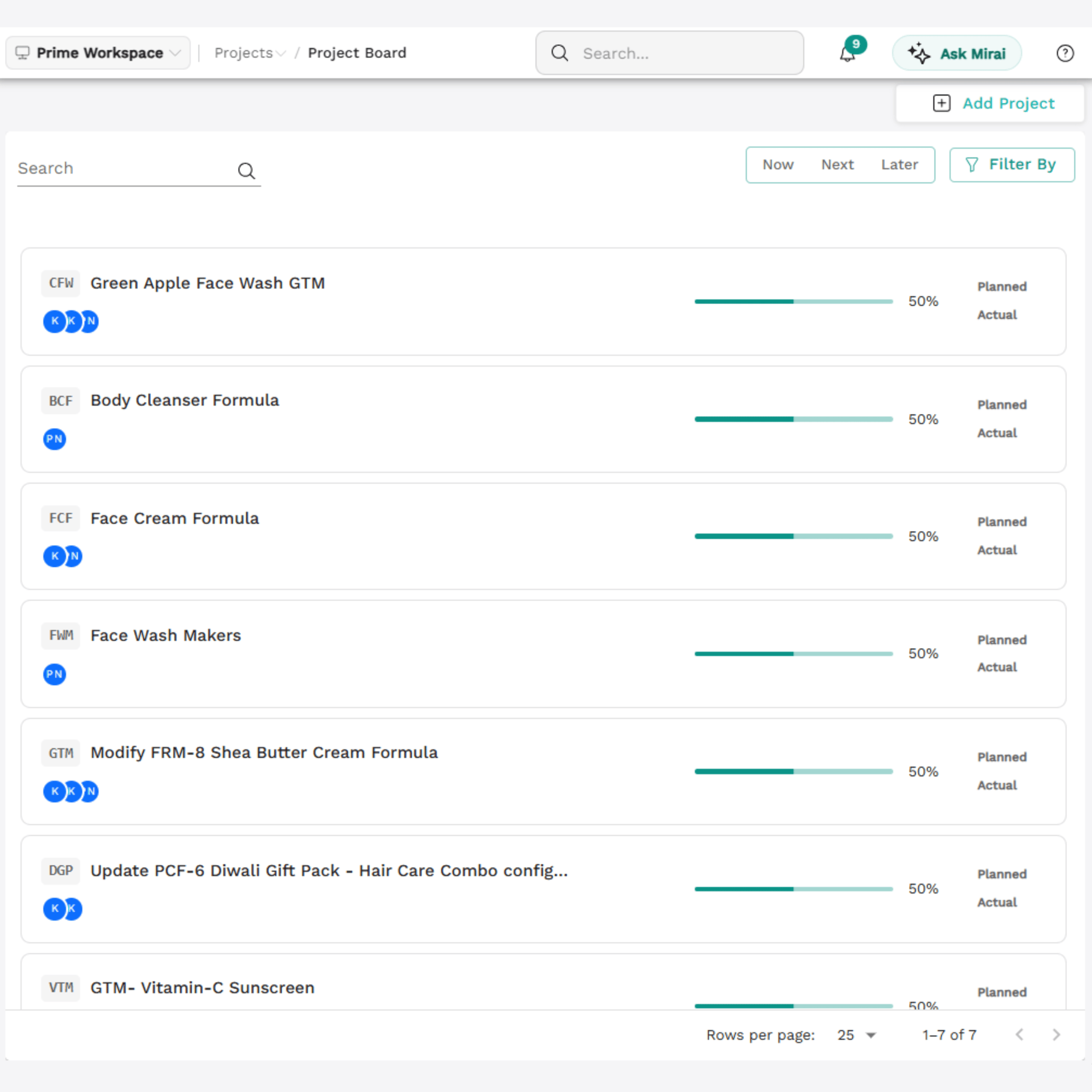 Project Tracking new